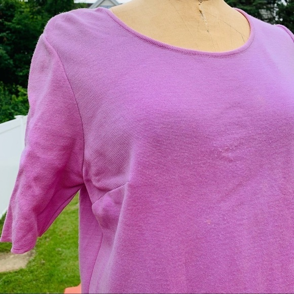 Stizzoli lavender wool dress short sleeve women’s plus 14 - Picture 2 of 11